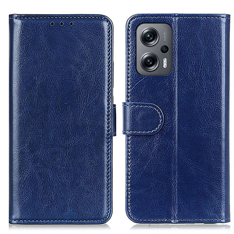 Funda de Cuero Cartera con Soporte Carcasa M07L para Xiaomi Redmi Note 11T Pro+ Plus 5G Azul