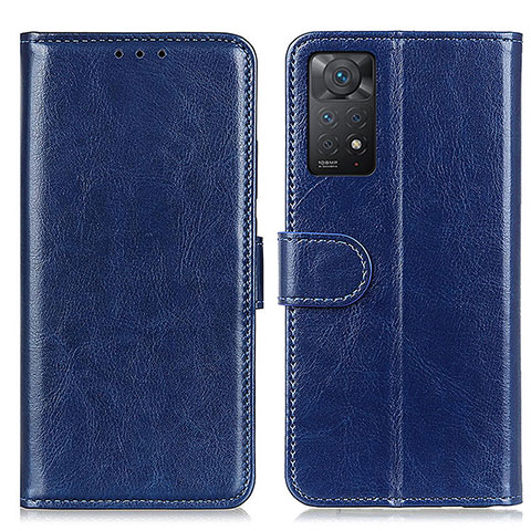 Funda de Cuero Cartera con Soporte Carcasa M07L para Xiaomi Redmi Note 12 Pro 4G Azul