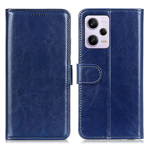 Funda de Cuero Cartera con Soporte Carcasa M07L para Xiaomi Redmi Note 12 Pro 5G Azul