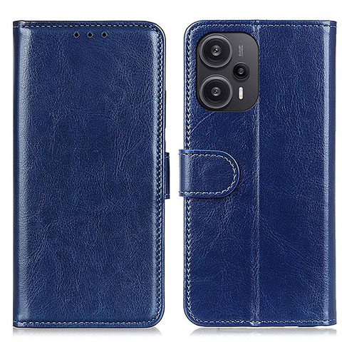 Funda de Cuero Cartera con Soporte Carcasa M07L para Xiaomi Redmi Note 12 Turbo 5G Azul