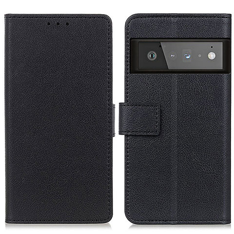 Funda de Cuero Cartera con Soporte Carcasa M08L para Google Pixel 6 Pro 5G Negro