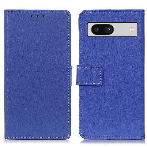 Funda de Cuero Cartera con Soporte Carcasa M08L para Google Pixel 7a 5G Azul