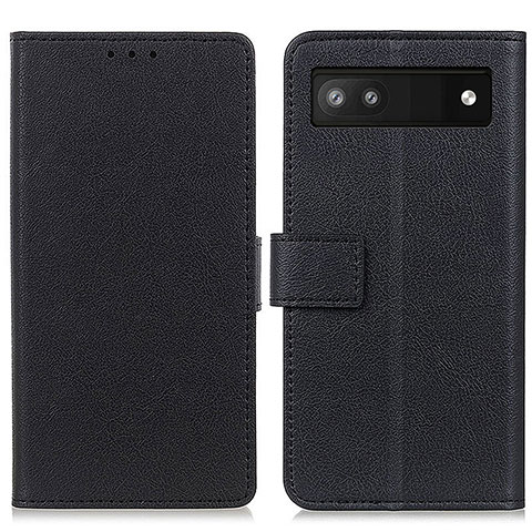 Funda de Cuero Cartera con Soporte Carcasa M08L para Google Pixel 7a 5G Negro