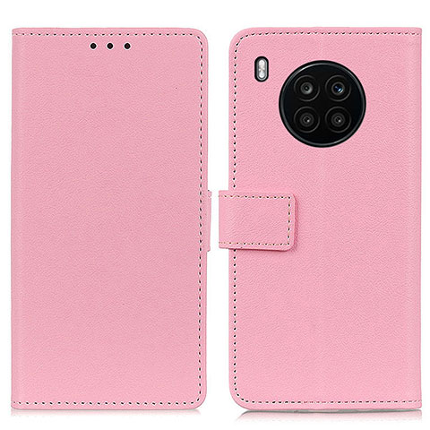 Funda de Cuero Cartera con Soporte Carcasa M08L para Huawei Honor 50 Lite Rosa