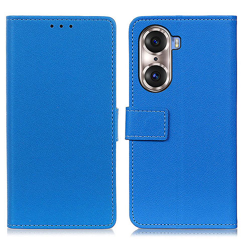 Funda de Cuero Cartera con Soporte Carcasa M08L para Huawei Honor 60 5G Azul