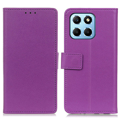 Funda de Cuero Cartera con Soporte Carcasa M08L para Huawei Honor 70 Lite 5G Morado