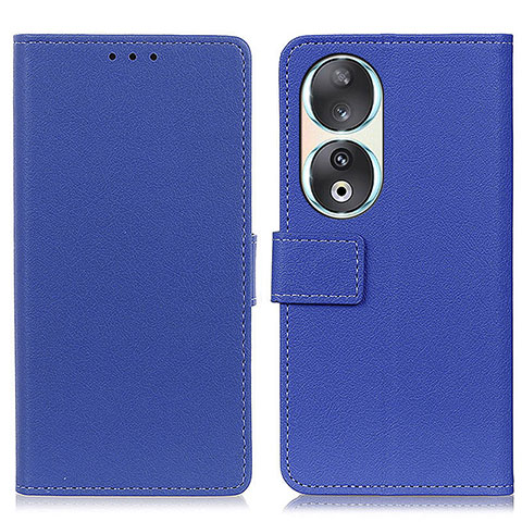 Funda de Cuero Cartera con Soporte Carcasa M08L para Huawei Honor 90 5G Azul