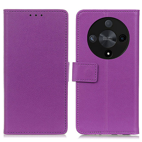 Funda de Cuero Cartera con Soporte Carcasa M08L para Huawei Honor Magic6 Lite 5G Morado