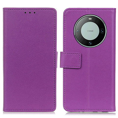 Funda de Cuero Cartera con Soporte Carcasa M08L para Huawei Mate 60 Pro+ Plus Morado