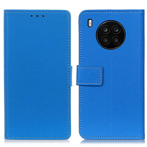 Funda de Cuero Cartera con Soporte Carcasa M08L para Huawei Nova 8i Azul