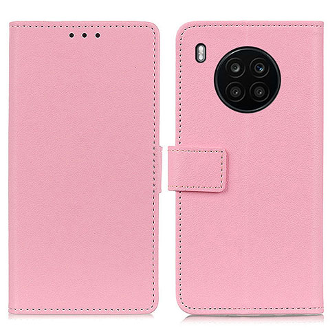 Funda de Cuero Cartera con Soporte Carcasa M08L para Huawei Nova 8i Rosa