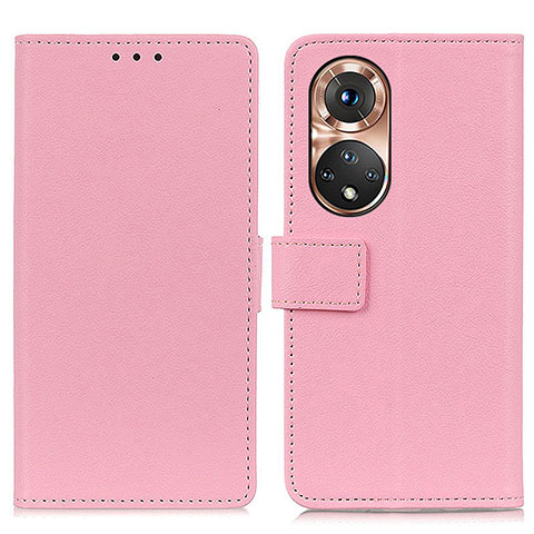 Funda de Cuero Cartera con Soporte Carcasa M08L para Huawei Nova 9 Rosa