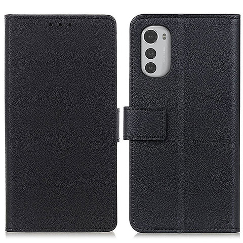 Funda de Cuero Cartera con Soporte Carcasa M08L para Motorola Moto E32 Negro