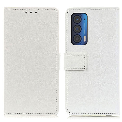 Funda de Cuero Cartera con Soporte Carcasa M08L para Motorola Moto Edge (2021) 5G Blanco