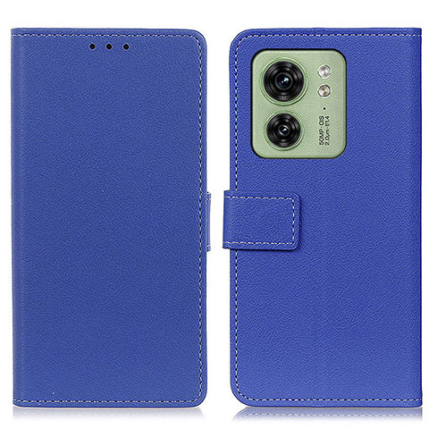 Funda de Cuero Cartera con Soporte Carcasa M08L para Motorola Moto Edge (2023) 5G Azul