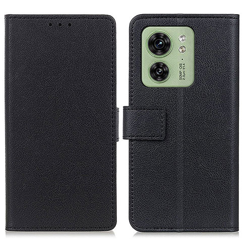 Funda de Cuero Cartera con Soporte Carcasa M08L para Motorola Moto Edge (2023) 5G Negro