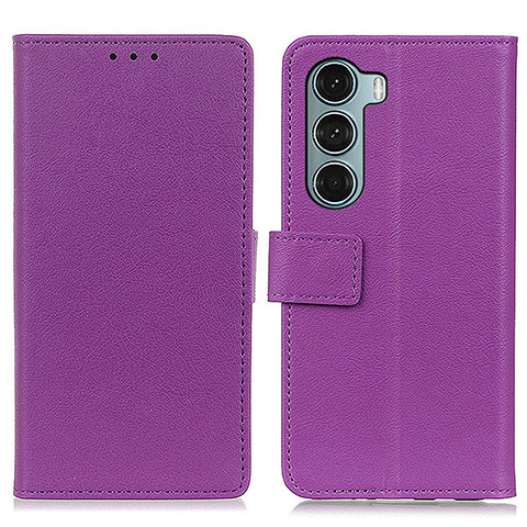 Funda de Cuero Cartera con Soporte Carcasa M08L para Motorola Moto Edge S30 5G Morado