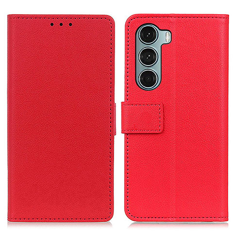 Funda de Cuero Cartera con Soporte Carcasa M08L para Motorola Moto Edge S30 5G Rojo