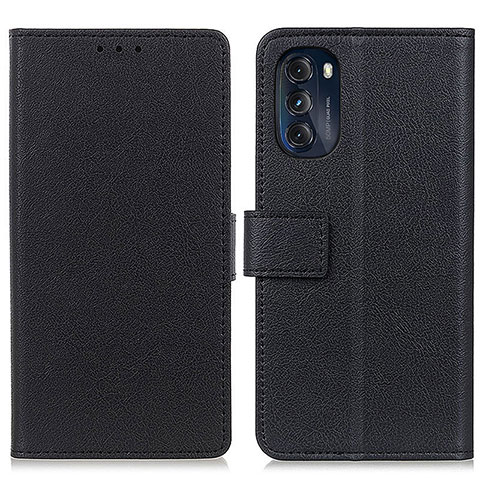 Funda de Cuero Cartera con Soporte Carcasa M08L para Motorola Moto G 5G (2022) Negro