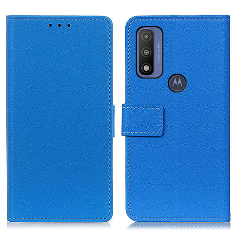 Funda de Cuero Cartera con Soporte Carcasa M08L para Motorola Moto G Pure Azul