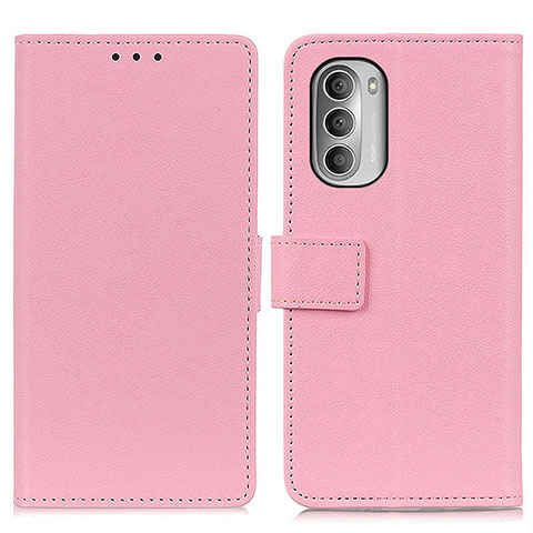 Funda de Cuero Cartera con Soporte Carcasa M08L para Motorola Moto G Stylus (2022) 4G Rosa