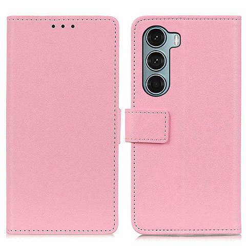 Funda de Cuero Cartera con Soporte Carcasa M08L para Motorola Moto G200 5G Rosa