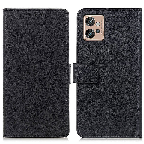 Funda de Cuero Cartera con Soporte Carcasa M08L para Motorola Moto G32 Negro