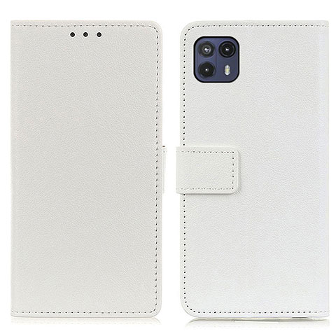 Funda de Cuero Cartera con Soporte Carcasa M08L para Motorola Moto G50 5G Blanco