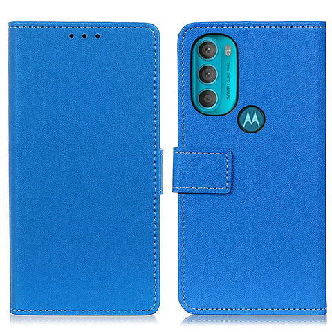 Funda de Cuero Cartera con Soporte Carcasa M08L para Motorola Moto G71 5G Azul