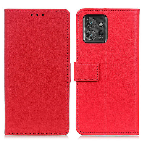 Funda de Cuero Cartera con Soporte Carcasa M08L para Motorola ThinkPhone 5G Rojo