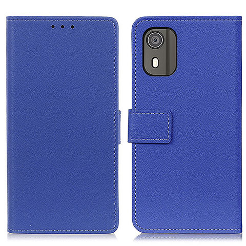 Funda de Cuero Cartera con Soporte Carcasa M08L para Nokia C02 Azul