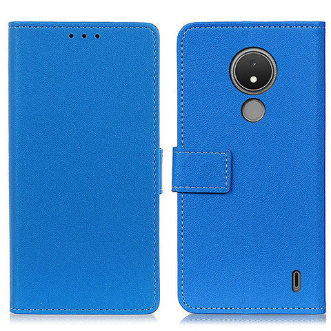 Funda de Cuero Cartera con Soporte Carcasa M08L para Nokia C21 Azul