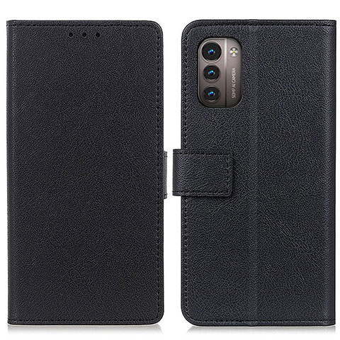 Funda de Cuero Cartera con Soporte Carcasa M08L para Nokia G21 Negro