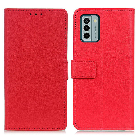 Funda de Cuero Cartera con Soporte Carcasa M08L para Nokia G22 Rojo