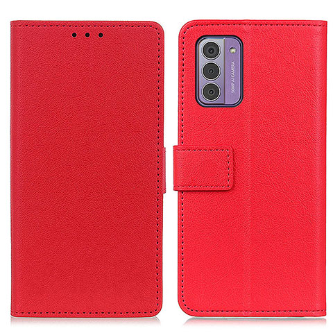 Funda de Cuero Cartera con Soporte Carcasa M08L para Nokia G42 5G Rojo