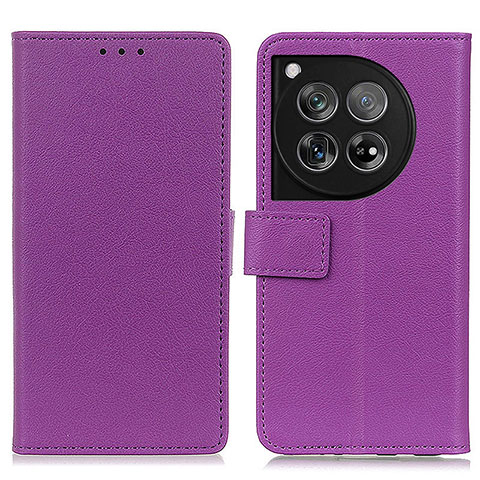 Funda de Cuero Cartera con Soporte Carcasa M08L para OnePlus Ace 3 5G Morado