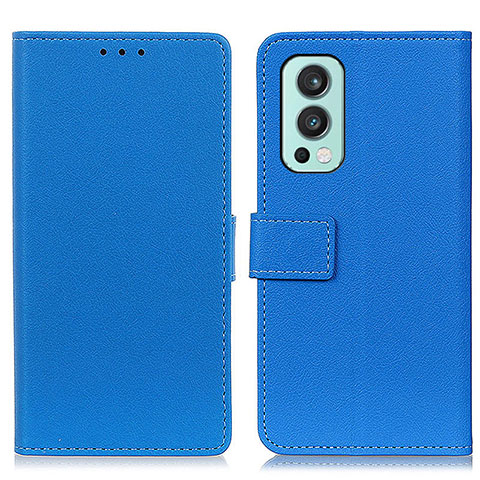 Funda de Cuero Cartera con Soporte Carcasa M08L para OnePlus Nord 2 5G Azul