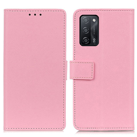 Funda de Cuero Cartera con Soporte Carcasa M08L para Oppo A53s 5G Rosa