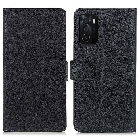 Funda de Cuero Cartera con Soporte Carcasa M08L para Oppo A55S 5G Negro