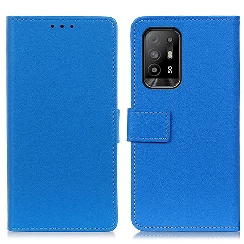 Funda de Cuero Cartera con Soporte Carcasa M08L para Oppo A94 5G Azul