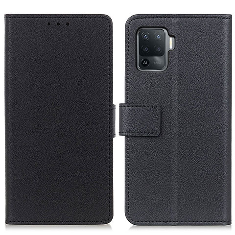 Funda de Cuero Cartera con Soporte Carcasa M08L para Oppo Reno5 F Negro