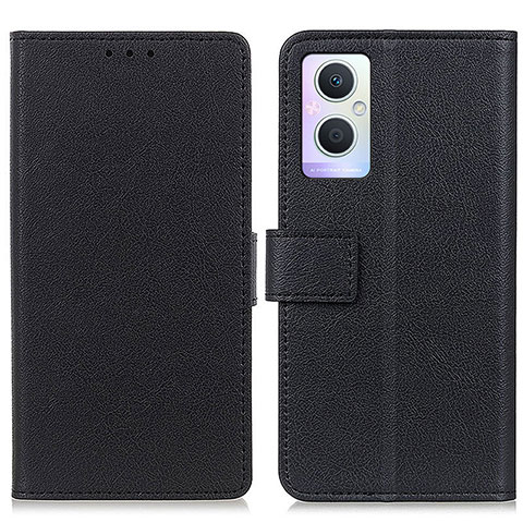 Funda de Cuero Cartera con Soporte Carcasa M08L para Oppo Reno8 Lite 5G Negro