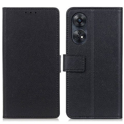 Funda de Cuero Cartera con Soporte Carcasa M08L para Oppo Reno8 T 4G Negro