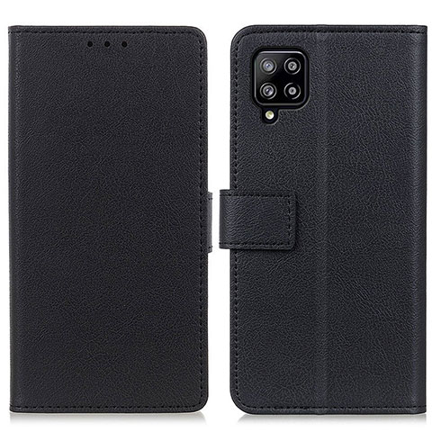 Funda de Cuero Cartera con Soporte Carcasa M08L para Samsung Galaxy A22 4G Negro