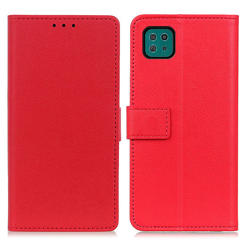 Funda de Cuero Cartera con Soporte Carcasa M08L para Samsung Galaxy A22s 5G Rojo