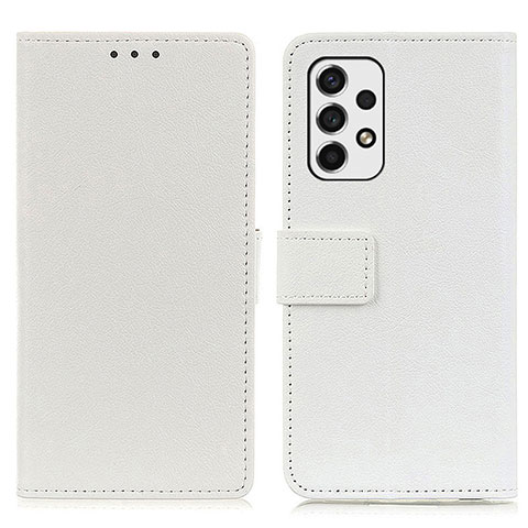 Funda de Cuero Cartera con Soporte Carcasa M08L para Samsung Galaxy A53 5G Blanco