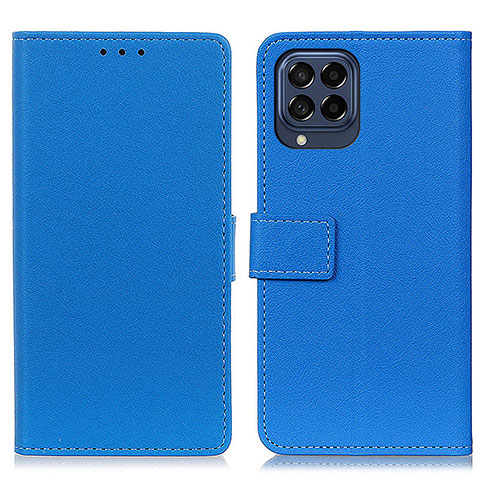 Funda de Cuero Cartera con Soporte Carcasa M08L para Samsung Galaxy M53 5G Azul