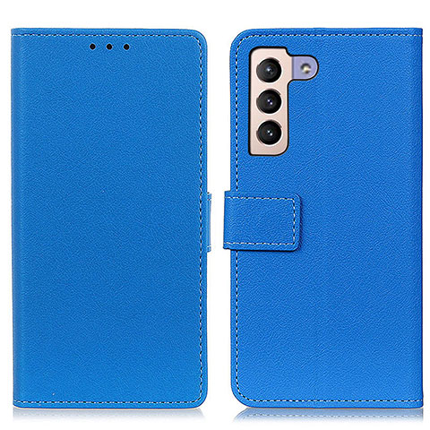 Funda de Cuero Cartera con Soporte Carcasa M08L para Samsung Galaxy S21 Plus 5G Azul