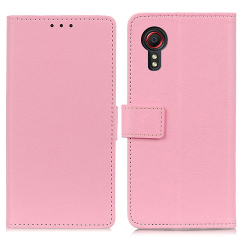 Funda de Cuero Cartera con Soporte Carcasa M08L para Samsung Galaxy XCover 5 SM-G525F Rosa