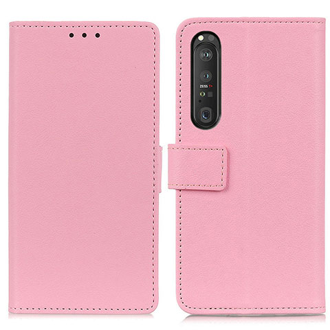 Funda de Cuero Cartera con Soporte Carcasa M08L para Sony Xperia 1 III Rosa